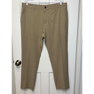 Free Fly Nomad Pants Mens 36x28 Khaki Tan Stretch Chino Repreve Polyester Cotton